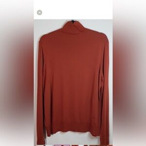 Lafayette 148 New York Split Neck Mock Wool Sweater Sz XL. Excellent Condition